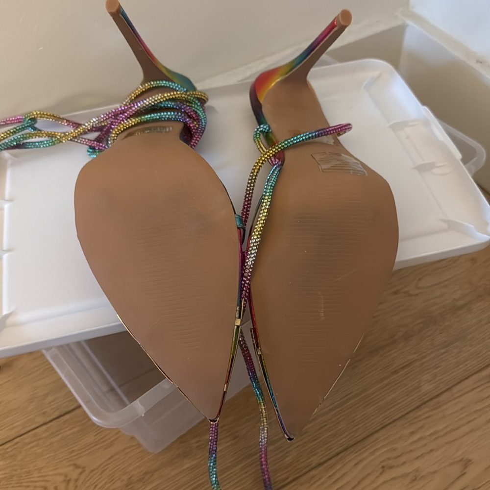 Cape Robbin Rhinestone Rainbow Heels - Picture 6 of 6